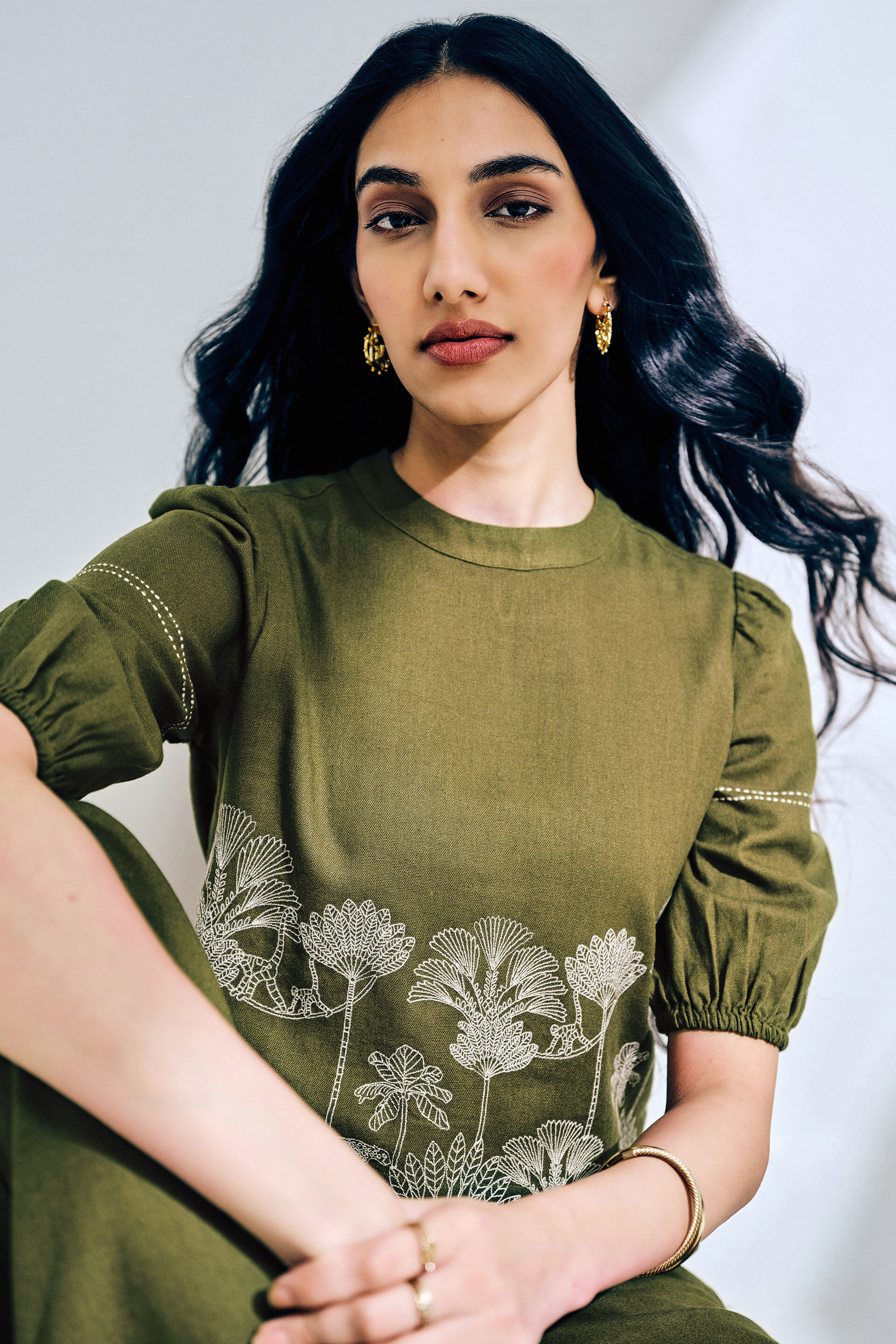 Green Horizon Top, Olive, image 2